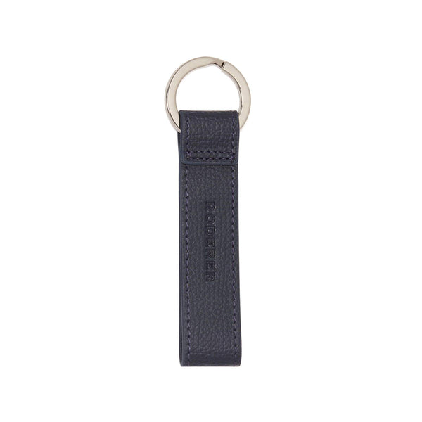 AWARD LOOP KEY RING > ITALIAN LEATHER NAVY BLUE