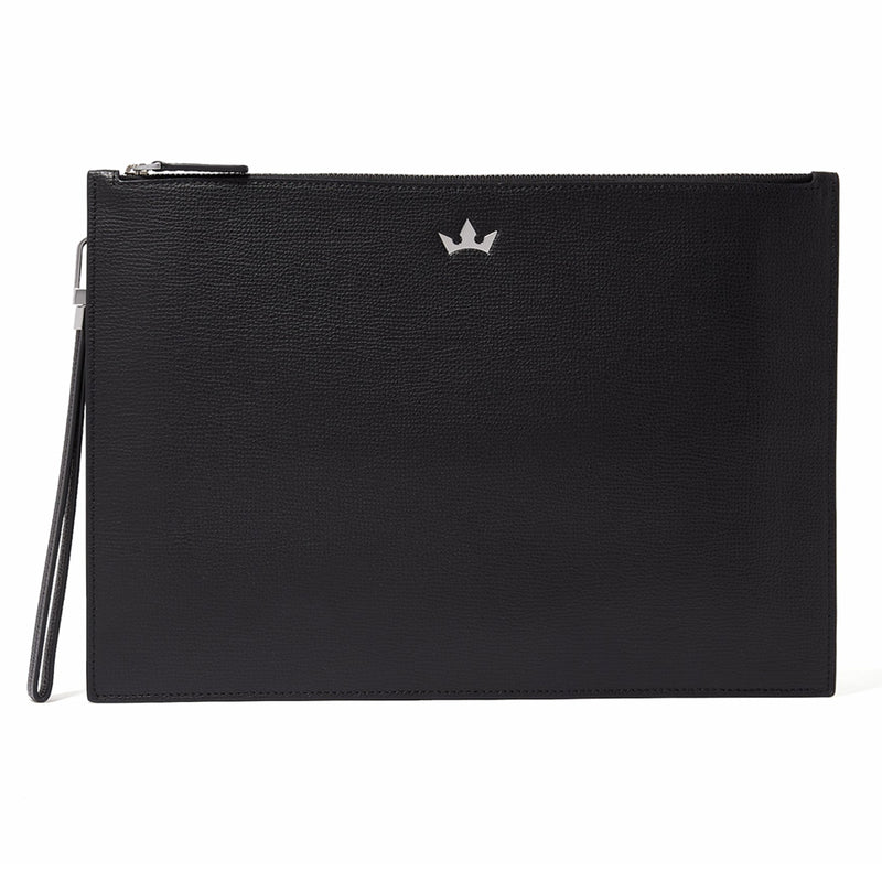 Award Medium Pouch > Italian Leather Black