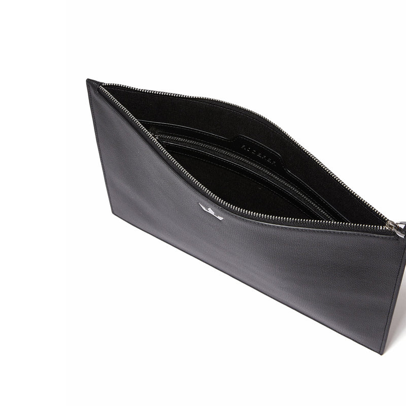 Award Medium Pouch > Italian Leather Black