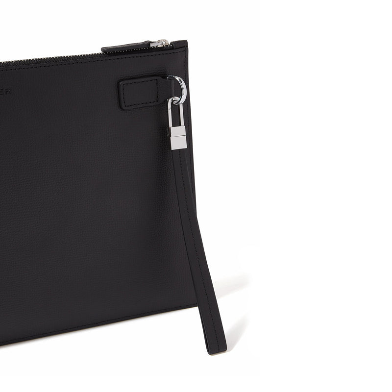 AWARD MEDIUM POUCH > ITALIAN LEATHER BLACK