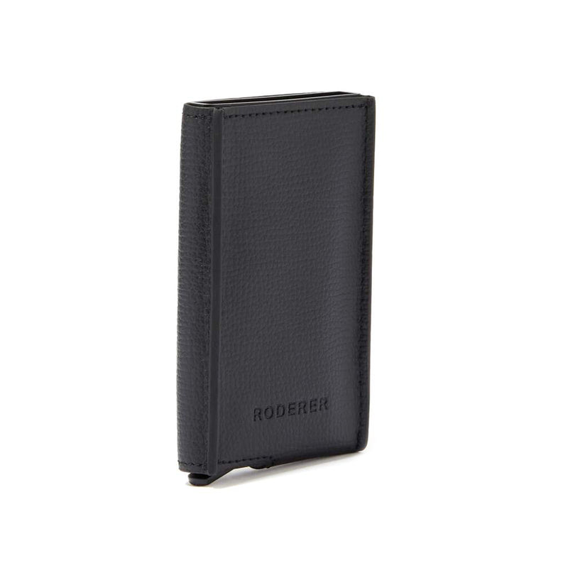 AWARD SECURE CARD HOLDER > ITALIAN LEATHER BLACK