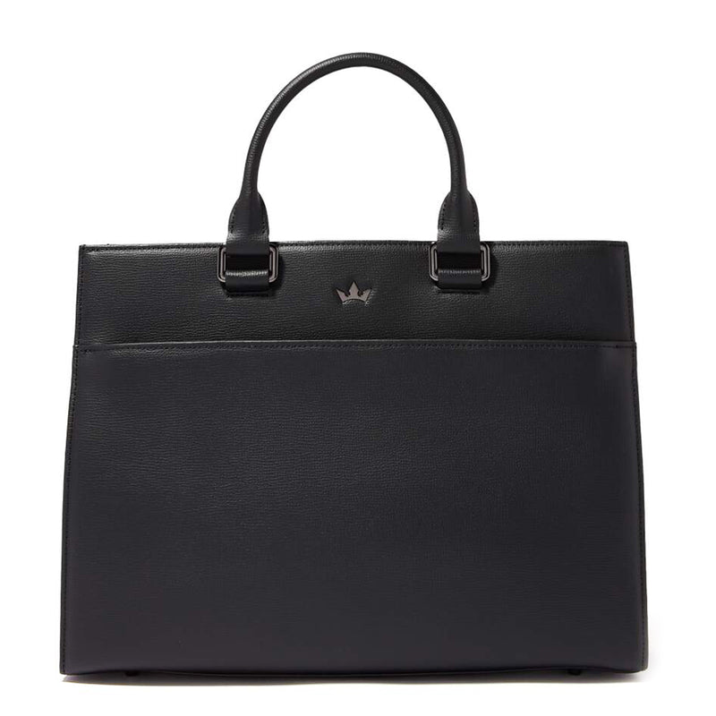 AWARD TOTE BAG > ITALIAN LEATHER BLACK