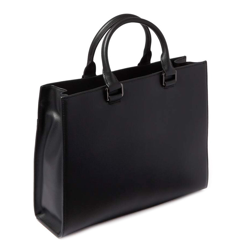 AWARD TOTE BAG > ITALIAN LEATHER BLACK