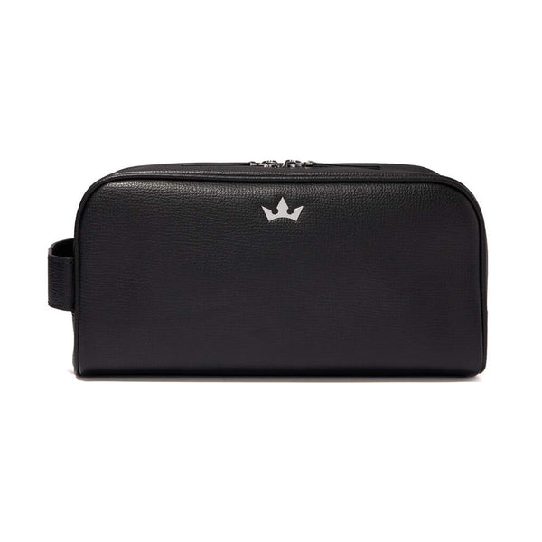 AWARD WASH BAG > ITALIAN LEATHER BLACK