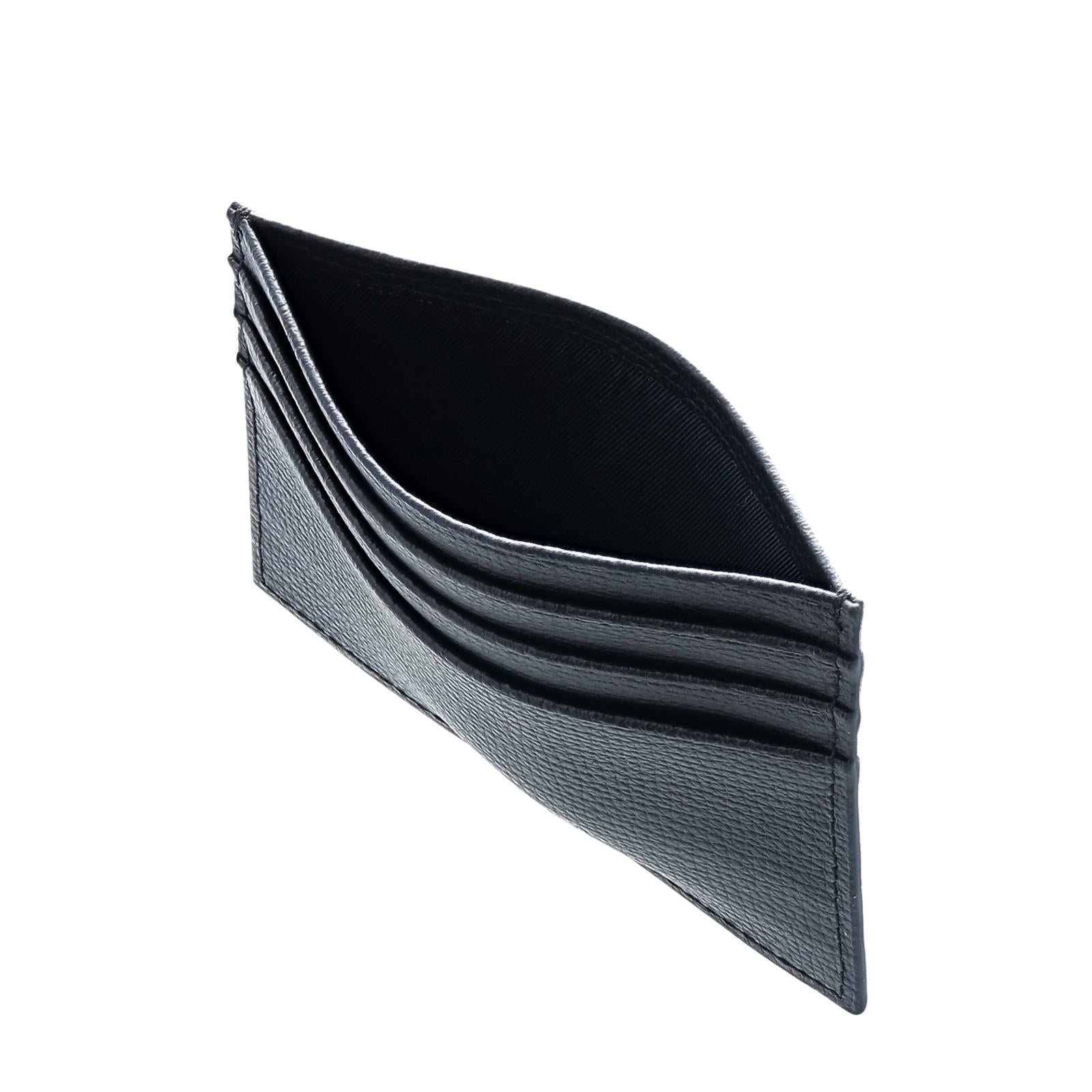 Award 6cc Card Holder > Italian Leather Black