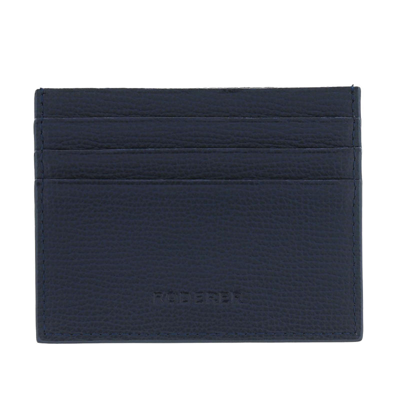 Award 6cc Card Holder > Italian Leather Navy Blue