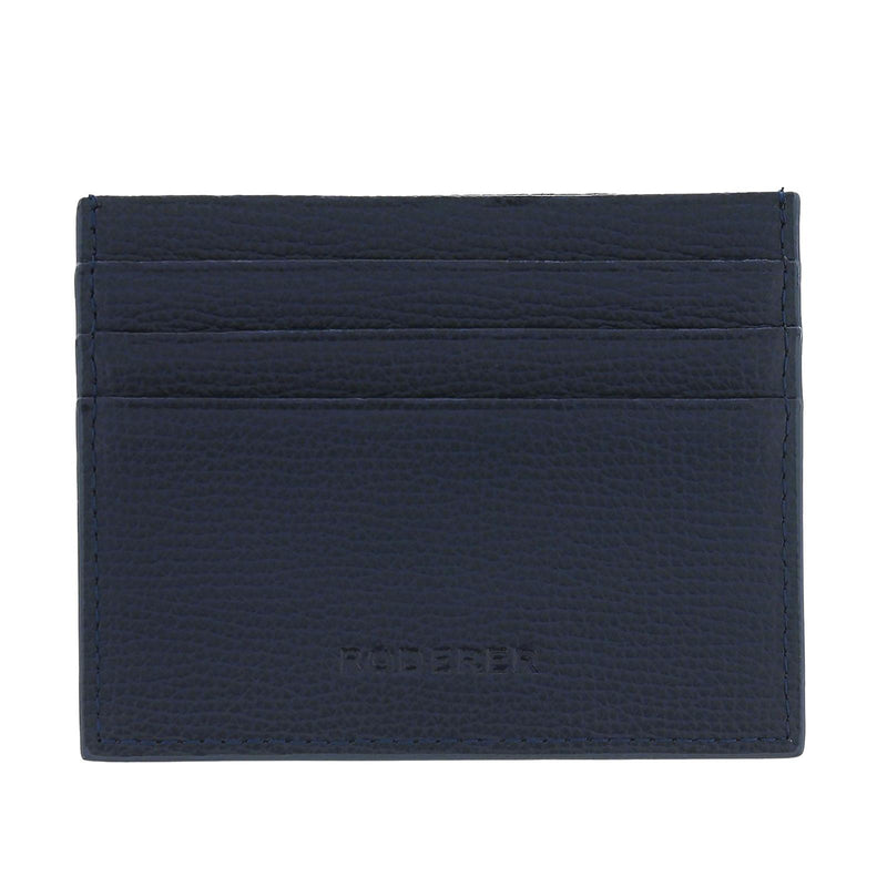 AWARD 6CC CARD HOLDER > ITALIAN LEATHER NAVY BLUE