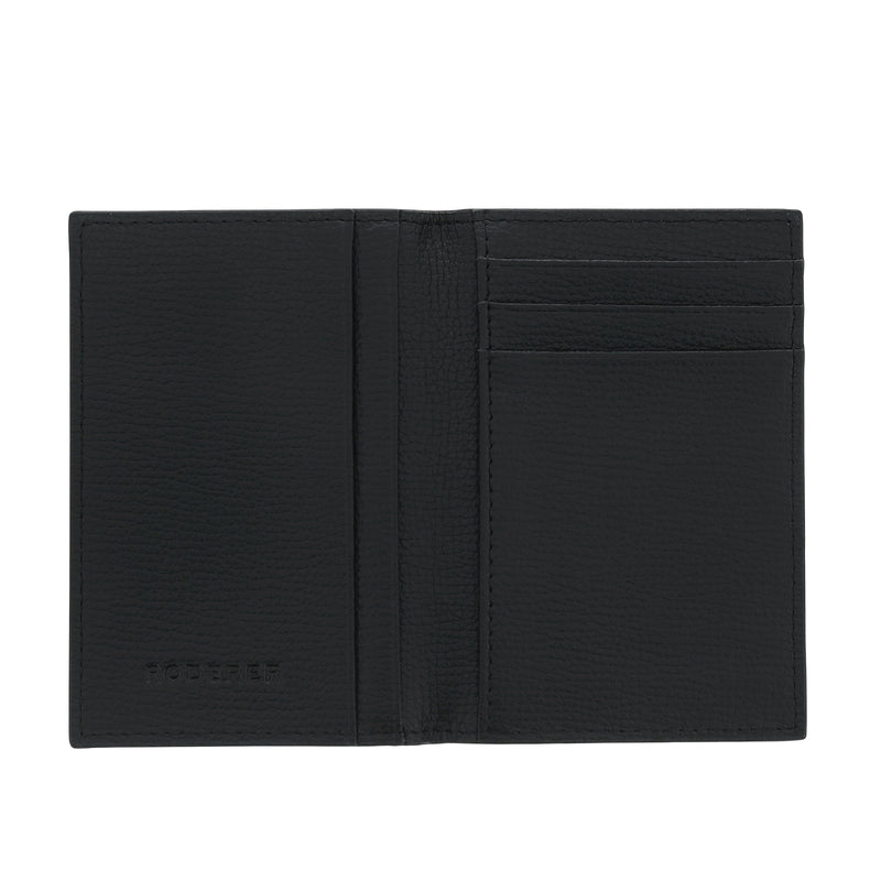 AWARD BUSINESS CARD HOLDER > ITALIAN LEATHER BLACK