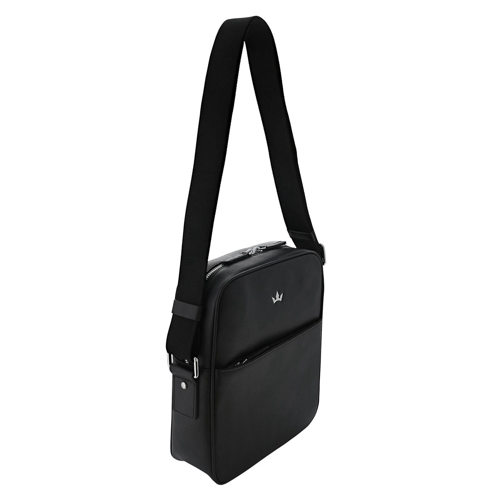 Award Messenger Bag > Italian Leather Black