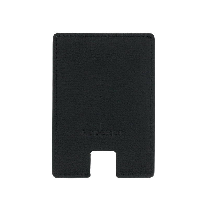 AWARD MINI CARD HOLDER > ITALIAN LEATHER BLACK