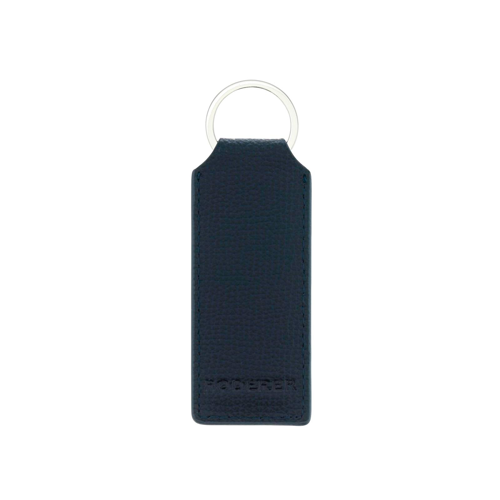 Award Rectangular Key Ring > Italian Leather Navy Blue