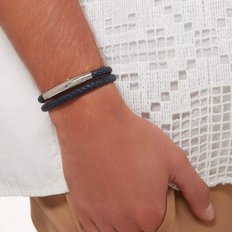 Dino Double Tour Bracelet > Navy Blue