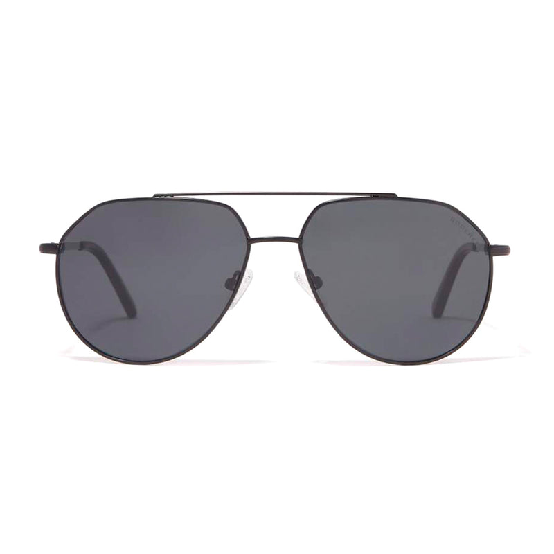 EDGAR AVIATOR POLARIZED SUNGLASSES > BLACK MATT / BLACK