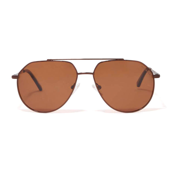 EDGAR AVIATOR POLARIZED SUNGLASSES > BROWN / BROWN