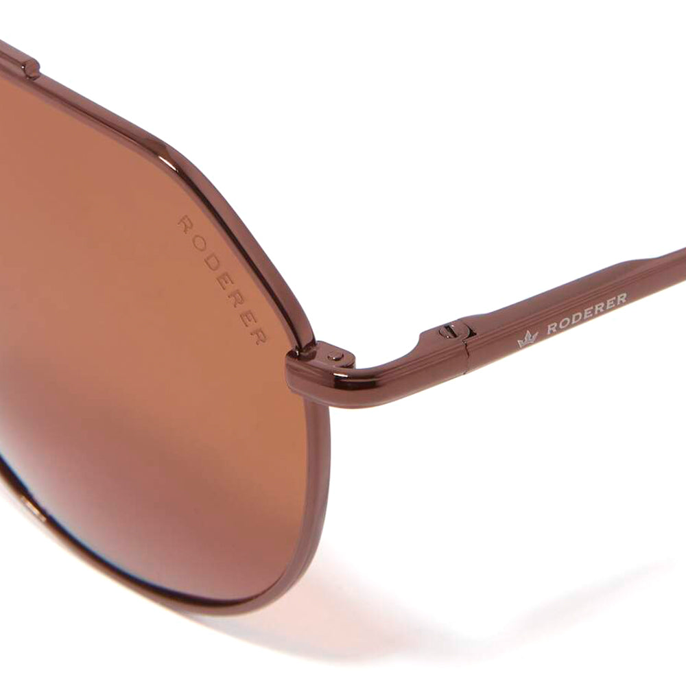 Edgar Aviator Polarized Sunglasses > Brown / Brown