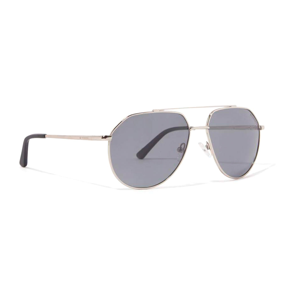 Edgar Aviator Polarized Sunglasses > Silver / Grey
