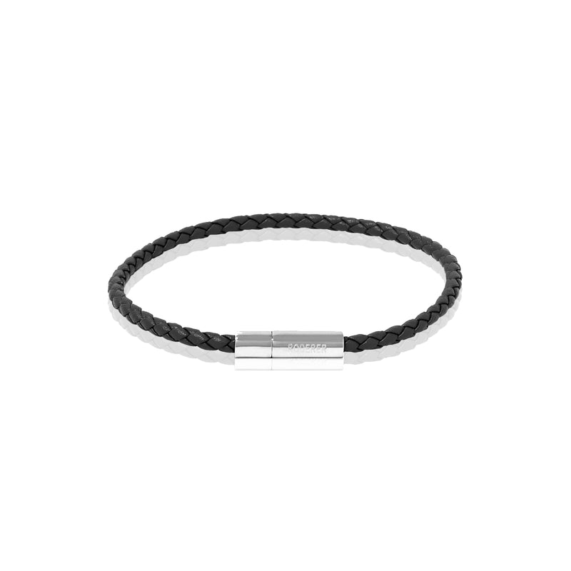 Gianni Bracelet > Sterling Silver Clasp Black
