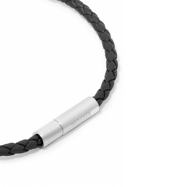 Gianni Bracelet > Sterling Silver Clasp Black