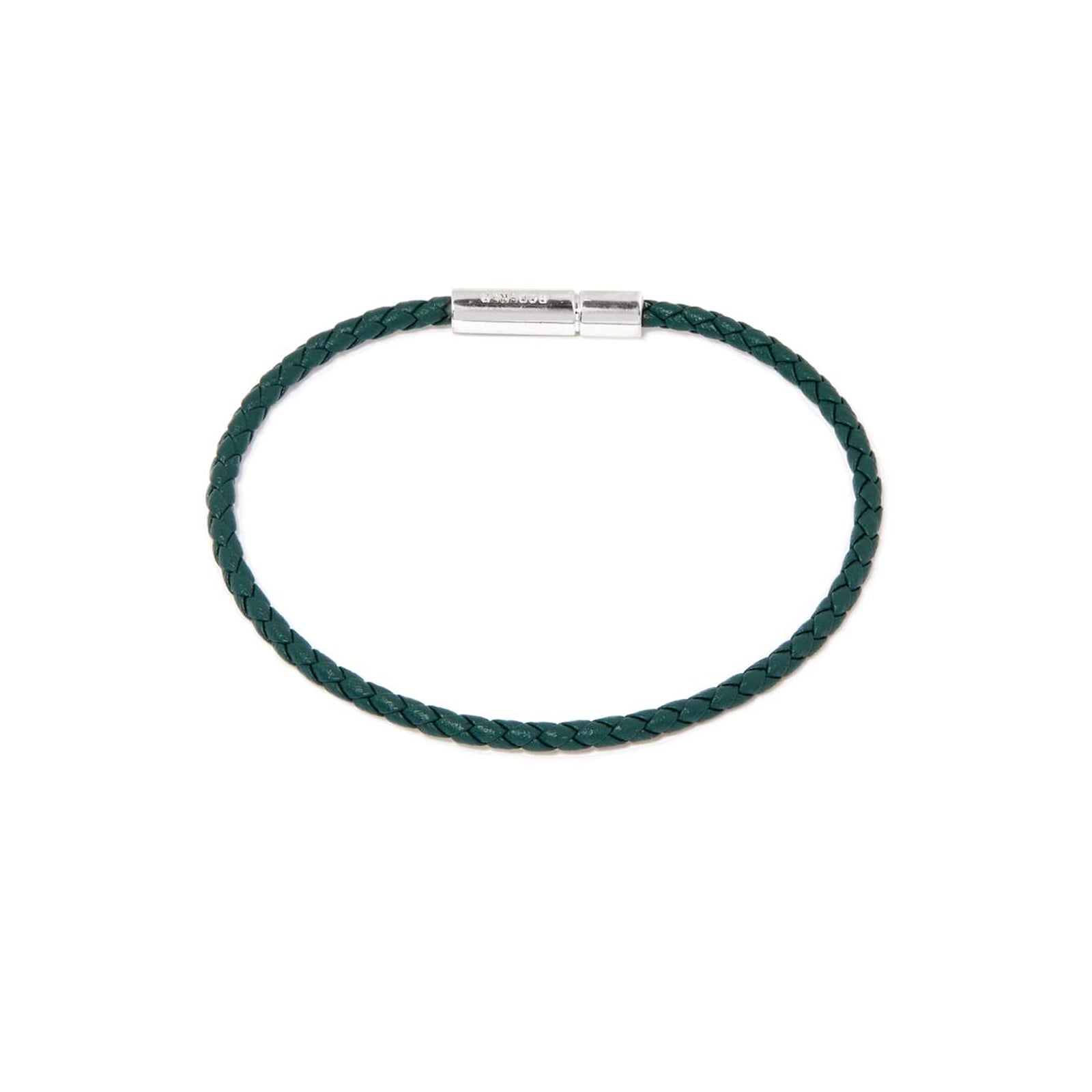Gianni Bracelet > Sterling Silver Clasp Green