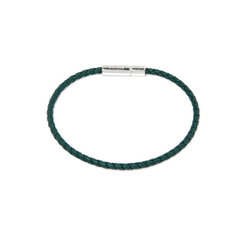 Gianni Bracelet > Sterling Silver Clasp Green