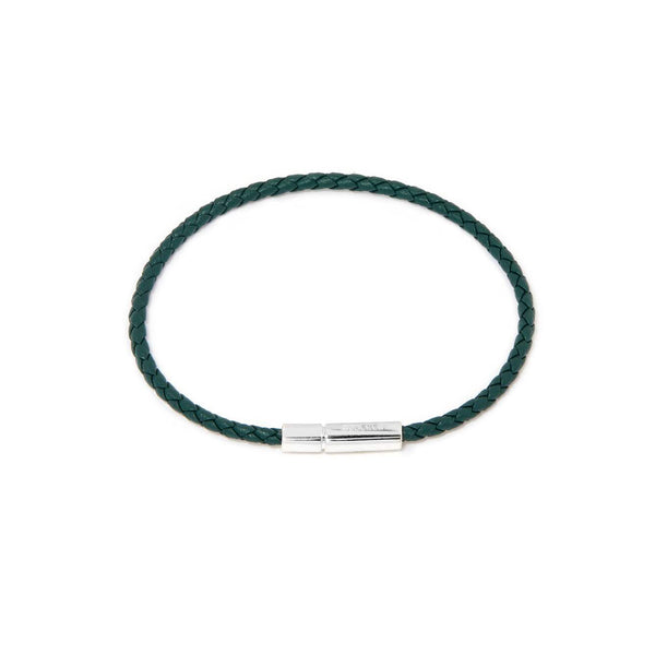 GIANNI BRACELET > STERLING SILVER CLASP GREEN