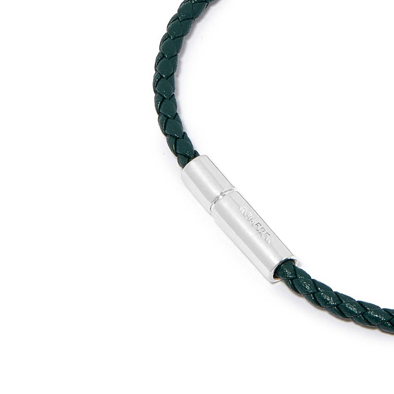 GIANNI BRACELET > STERLING SILVER CLASP GREEN