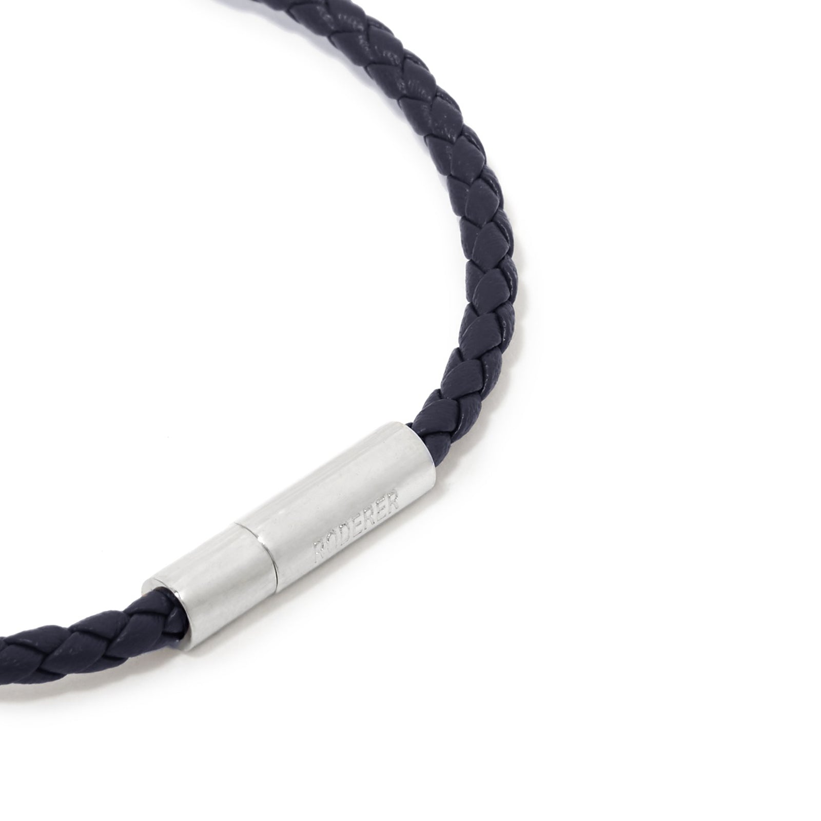 Gianni Bracelet > Sterling Silver Clasp Navy Blue