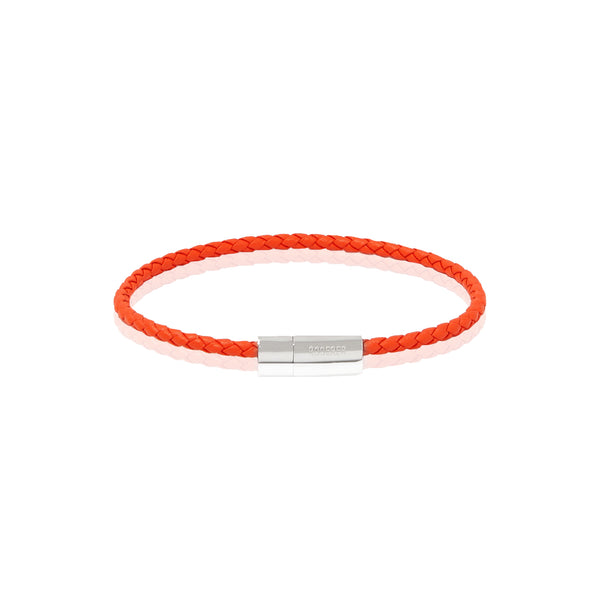 Gianni Bracelet > Sterling Silver Clasp Orange