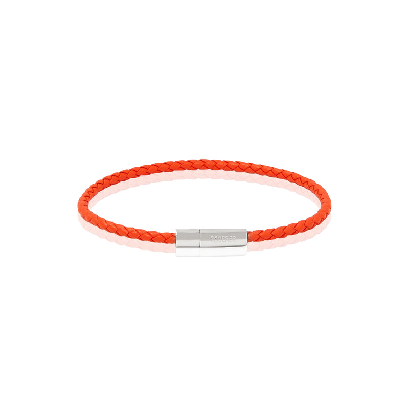 GIANNI BRACELET > STERLING SILVER CLASP ORANGE