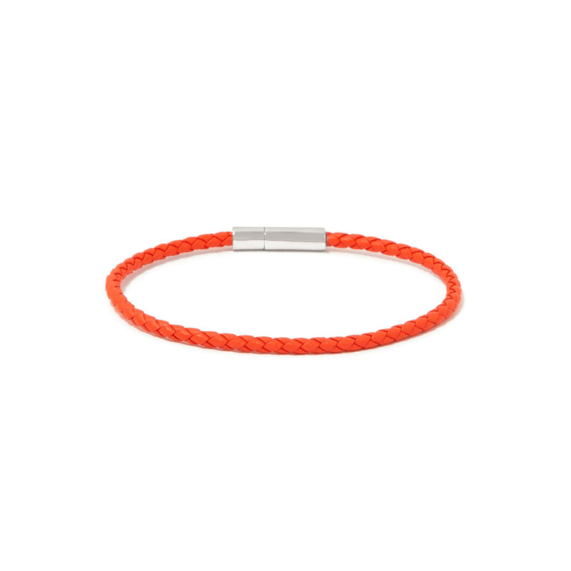 GIANNI BRACELET > STERLING SILVER CLASP ORANGE