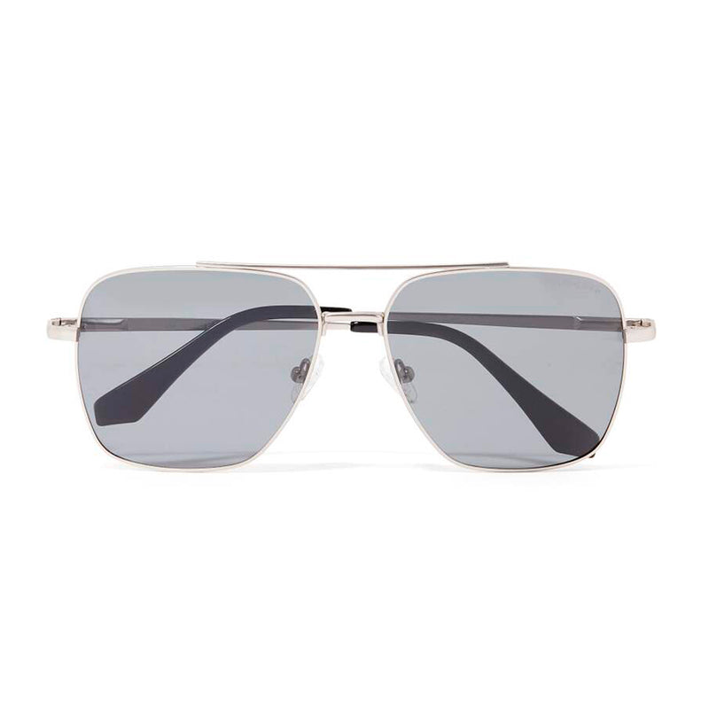 HARRY AVIATOR POLARIZED SUNGLASSES > SILVER / GREY