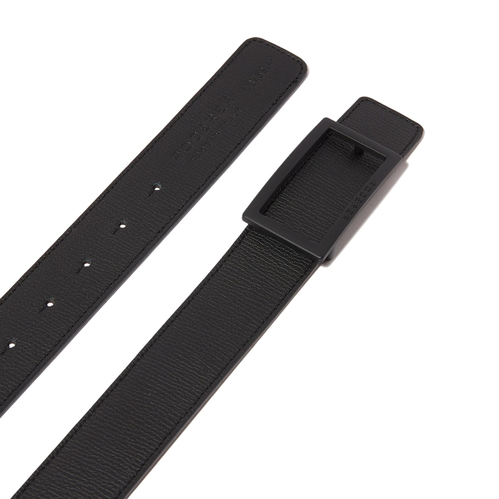 Ace Reversible Belt > Italian Leather Black & Brown / Black Matt & Silver Matt Buckles
