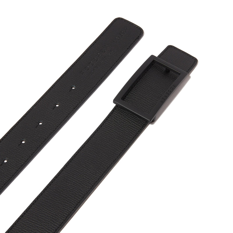 ACE REVERSIBLE BELT > ITALIAN LEATHER BLACK & BROWN / BLACK MATT BUCKLE