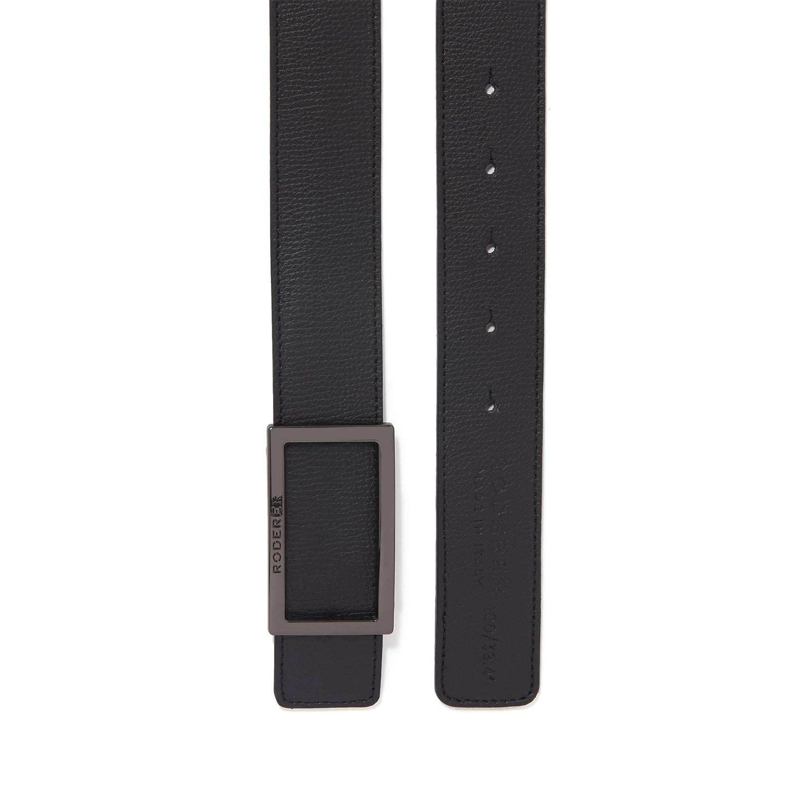 Ace Reversible Belt > Italian Leather Black & Brown / Gunmetal Buckle