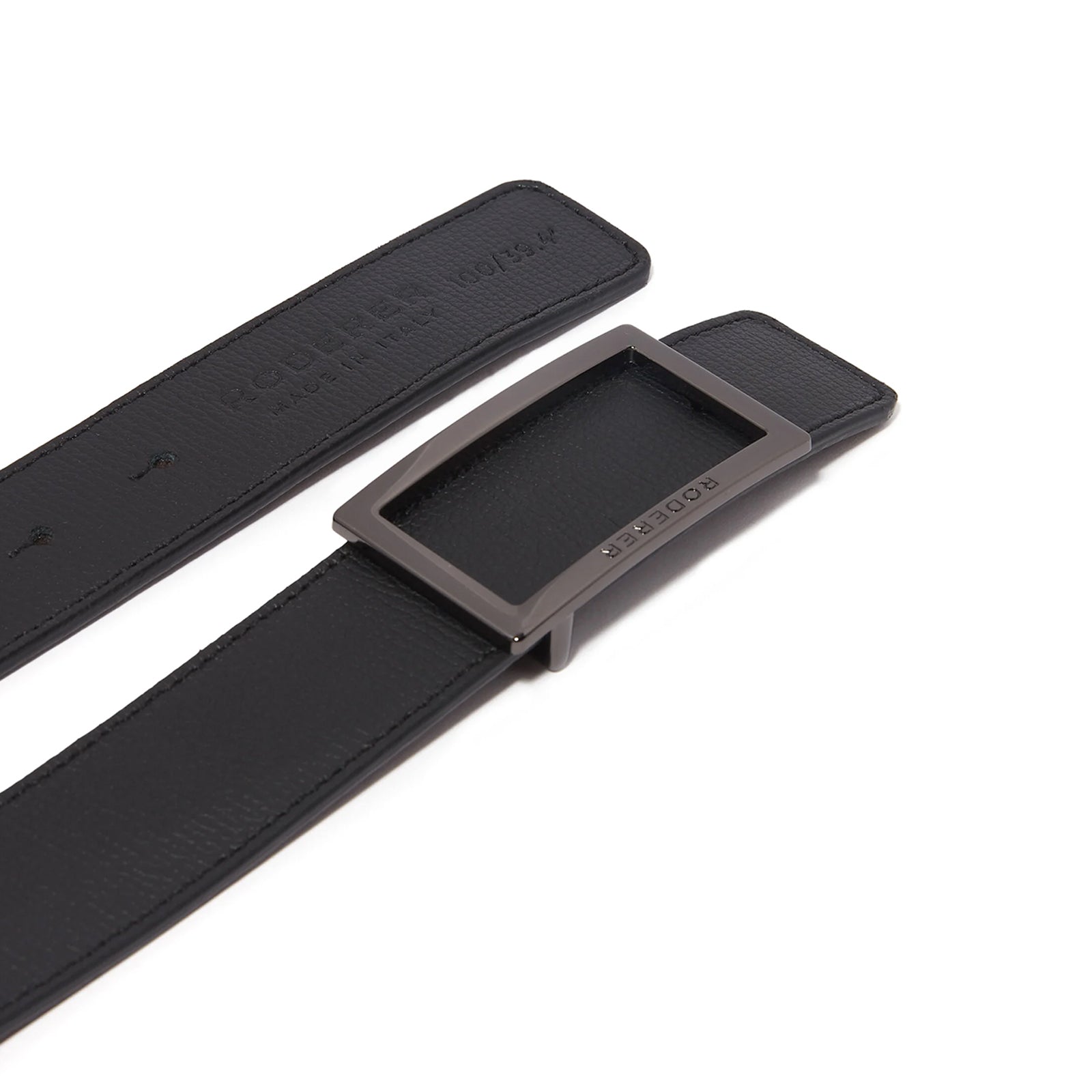 Ace Reversible Belt > Italian Leather Black & Brown / Gunmetal & Silver Buckles
