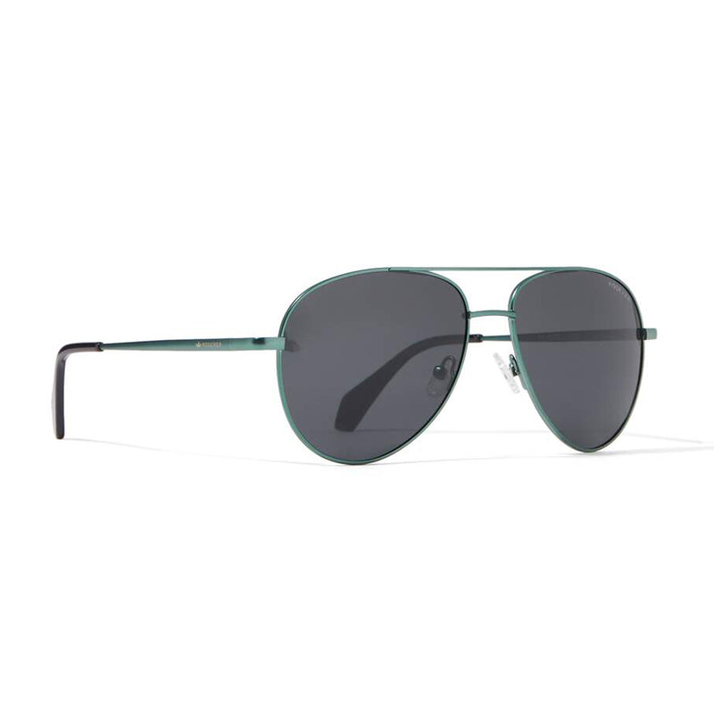 JAMES AVIATOR 'LIMITED EDITION' POLARIZED SUNGLASSES > GREEN / BLACK