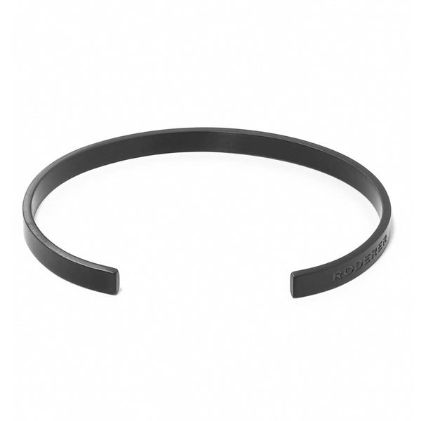 LORENZO BRACELET > STAINLESS STEEL CUFF BLACK