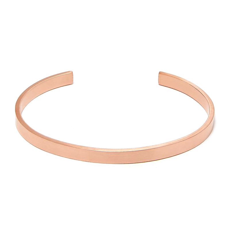 LORENZO BRACELET > STAINLESS STEEL CUFF ROSE GOLD