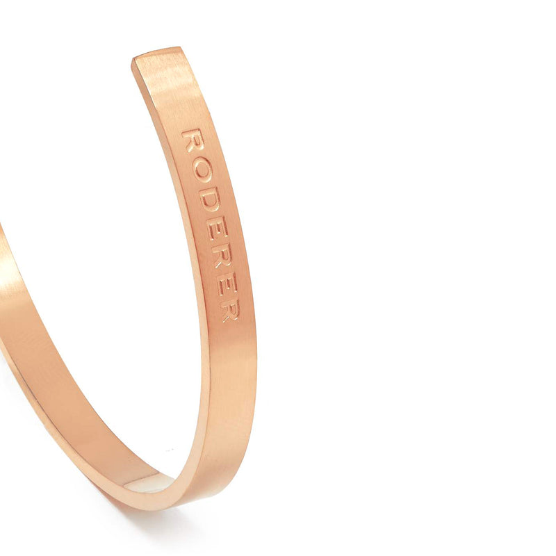 LORENZO BRACELET > STAINLESS STEEL CUFF ROSE GOLD