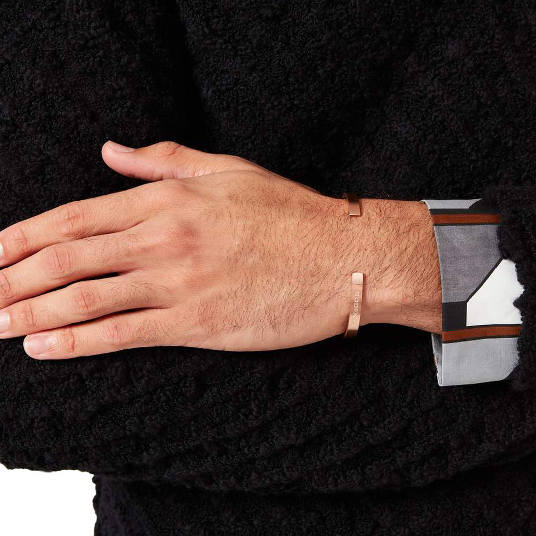 Lorenzo Bracelet > Stainless Steel Cuff Rose Gold