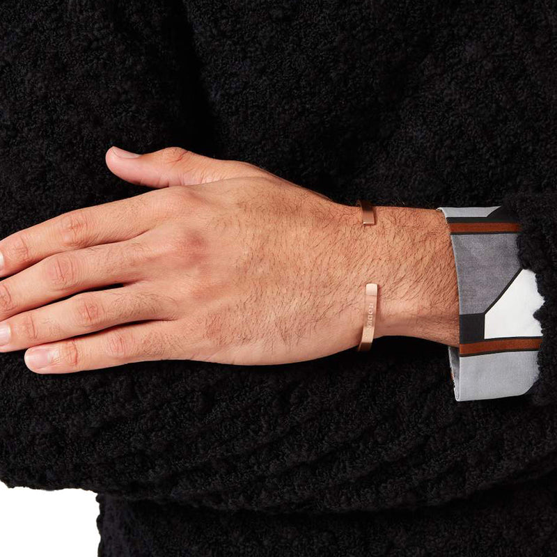 Lorenzo Bracelet > Stainless Steel Cuff Rose Gold