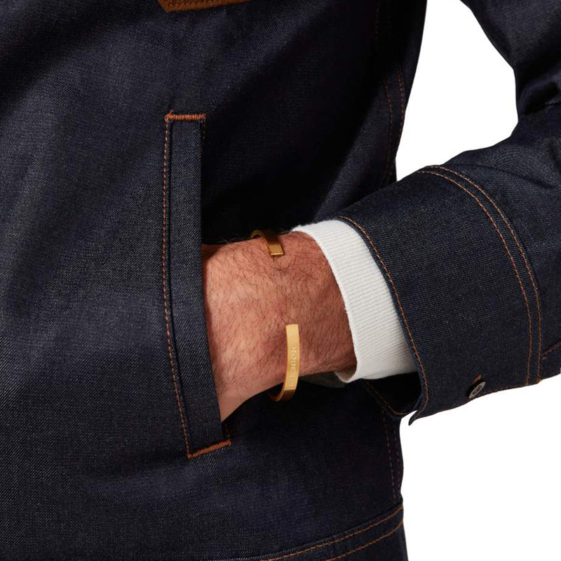 Lorenzo Bracelet > Stainless Steel Cuff Yellow Gold