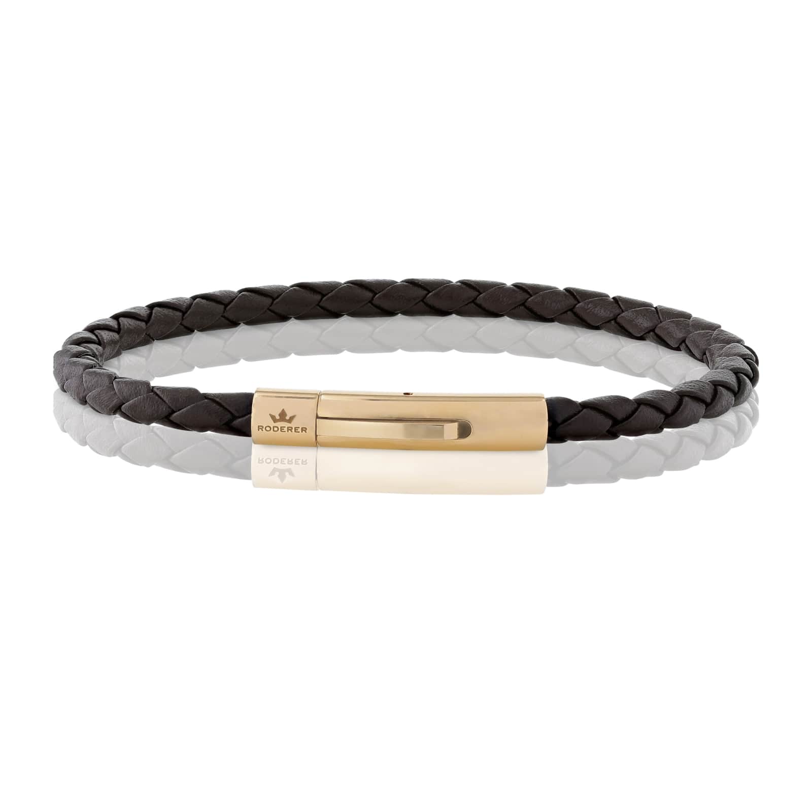 Matteo Bracelet > Brown On Rose Gold