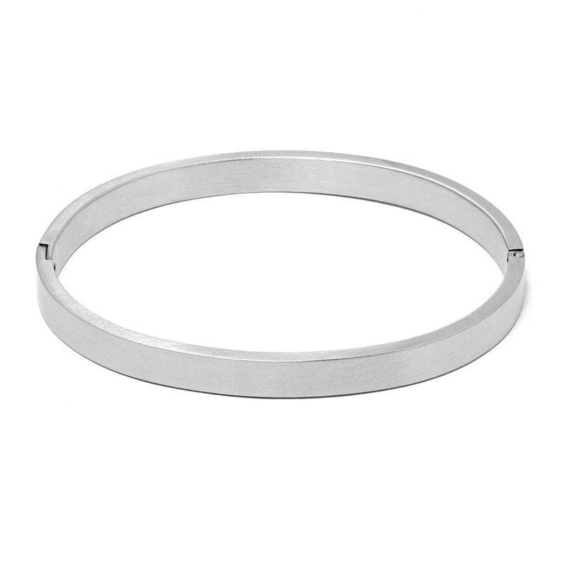 RICCARDO BRACELET > STAINLESS STEEL BANGLE SILVER