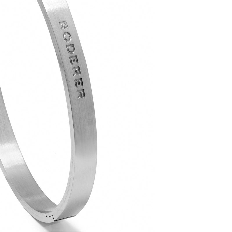 RICCARDO BRACELET > STAINLESS STEEL BANGLE SILVER