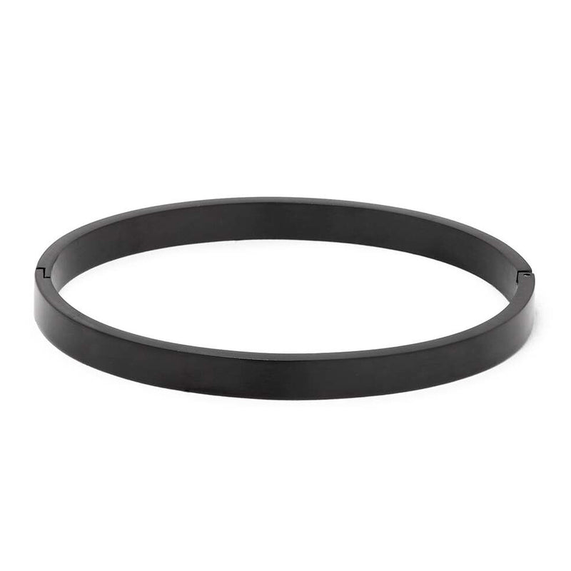 RICCARDO BRACELET > STAINLESS STEEL BANGLE BLACK