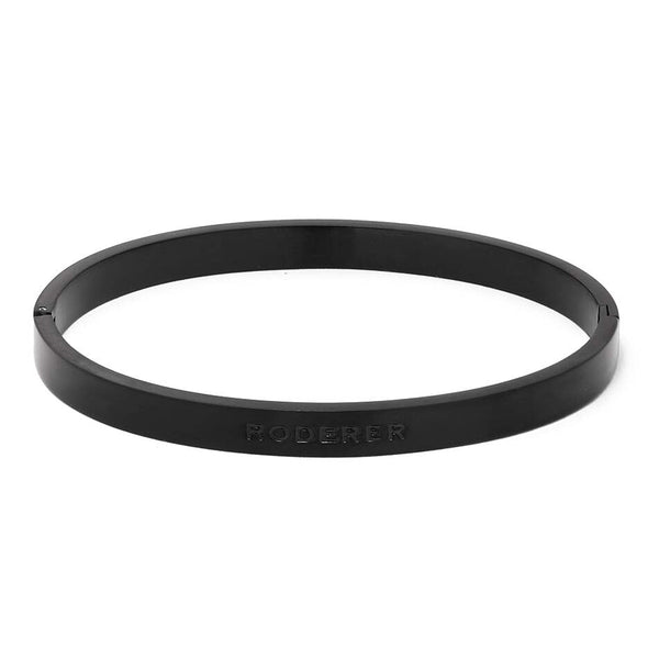 RICCARDO BRACELET > STAINLESS STEEL BANGLE BLACK