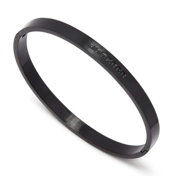 Riccardo Bracelet > Stainless Steel Bangle Black