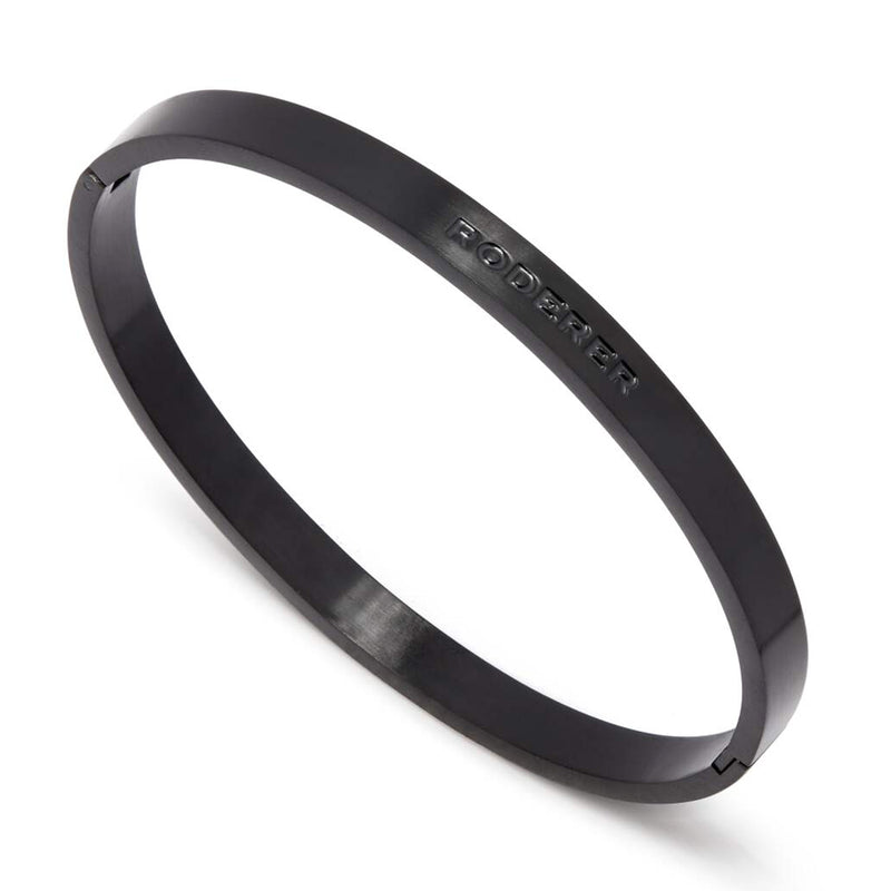 RICCARDO BRACELET > STAINLESS STEEL BANGLE BLACK