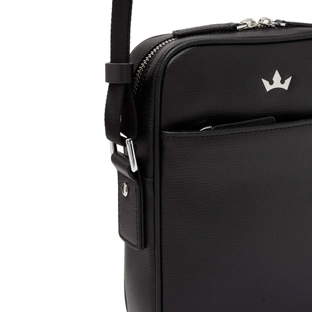 Award Medium Messenger Bag > Italian Leather Black